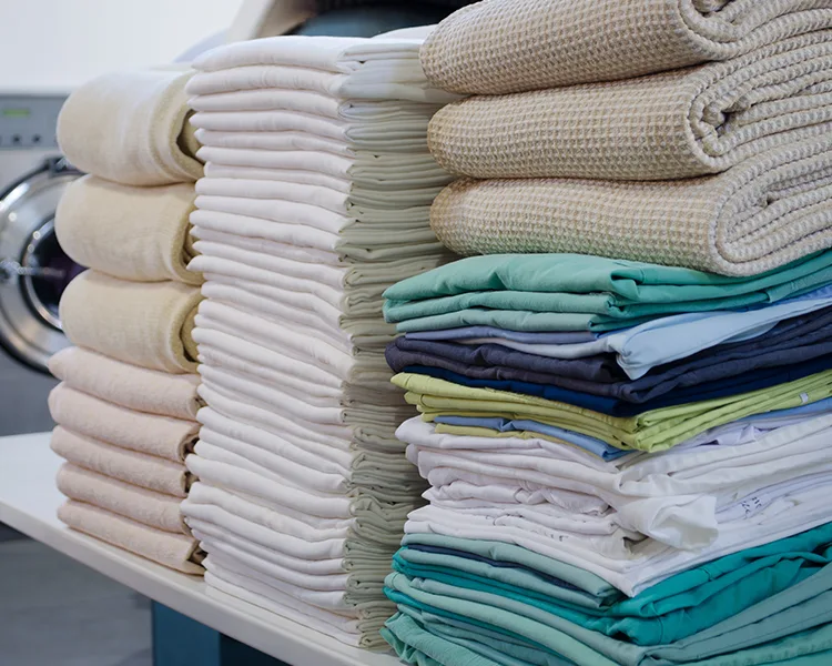 Pile de linge d'hotel
